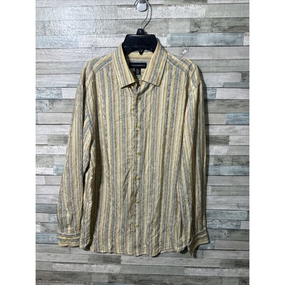 Men’s Jhane Barnes Dress Shirt Multicolored Silk Blend Size Medium - Picture 2 of 16